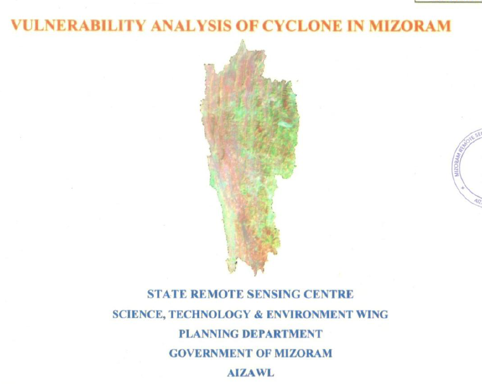 Vulnerability analysis of cyclone in Mizoram